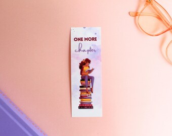 One More Chapter Bookmark, Purple Book Lover Gift