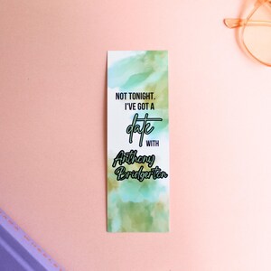 Anthony Bridgerton Bookmark, Jonathan Bailey Bookmark, Bridgerton Boys Bookmark, Bridgerton Anthony Bookmark, Bridgerton Boyfriend Bookmark