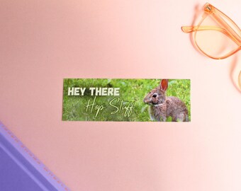 Cute Bunny Bookmark, Funny Animal Puns, Rabbit Bookmark, Bunny Gift Ideas, Rabbit Photo Bookmark, Gifts for Rabbit Lovers, Animal Photograph