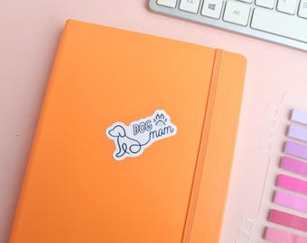 Dog Mom Vinyl Sticker, Water Resistant, Fade Resistant