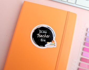 Teacher Era Vinyl Sticker, Water Resistant