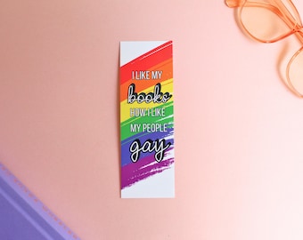 Inclusive Queer Bookmark: Rainbow Pride, Gay Reader Gift