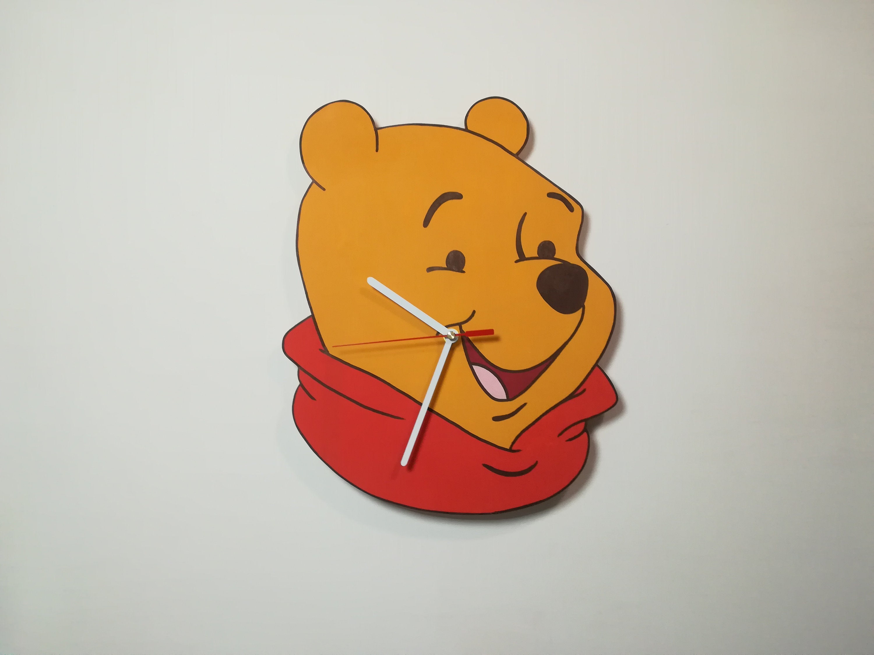 Winnie-the-pooh Cartoon Character Handmade Wooden Wall Clock - Etsy Canada Winnie-the-pooh Cartoon Character Handmade Wooden Wall Clock - Etsy Canada