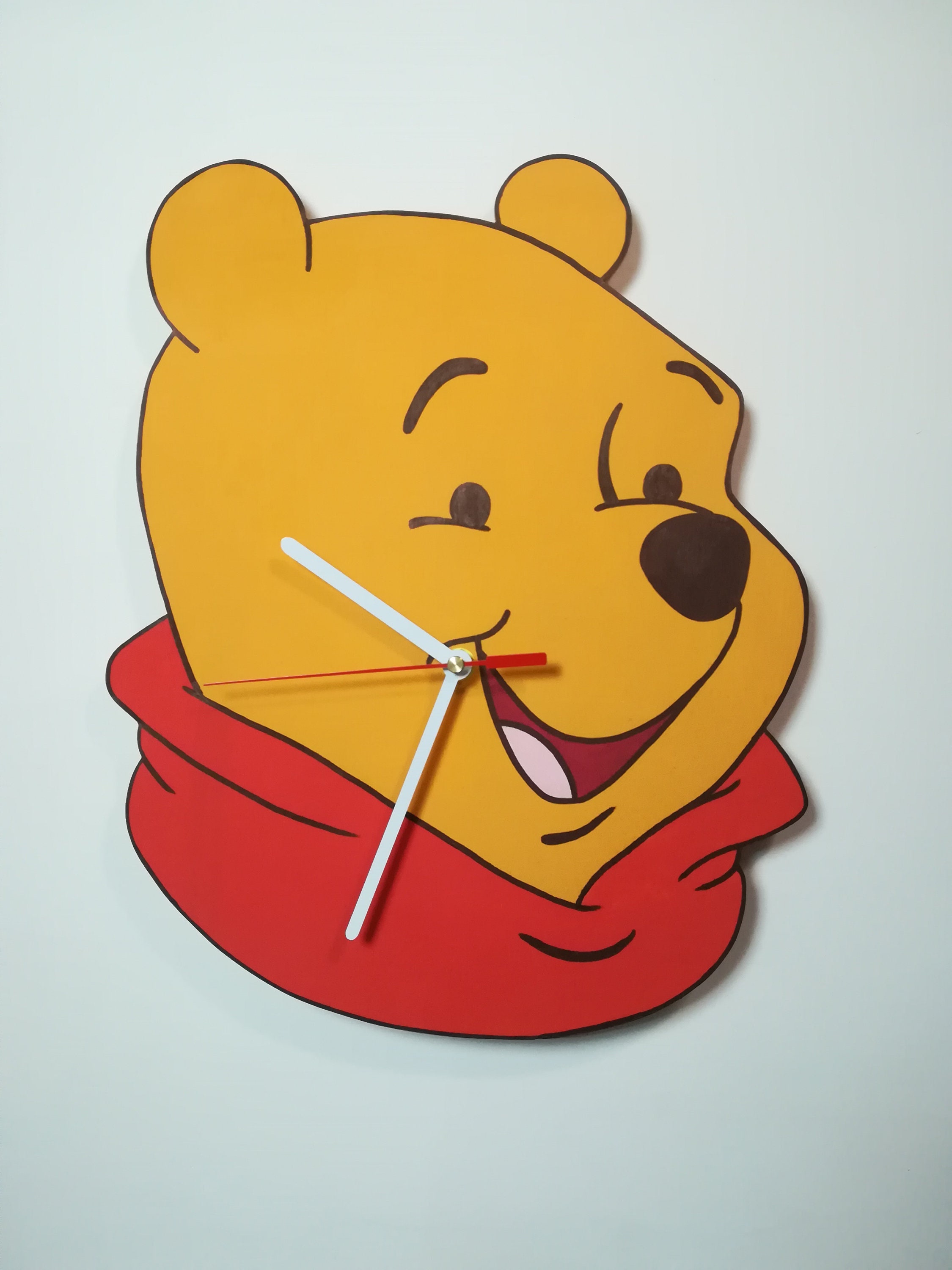 Winnie-the-pooh Cartoon Character Handmade Wooden Wall Clock - Etsy Australia Winnie-the-pooh Cartoon Character Handmade Wooden Wall Clock - Etsy Australia