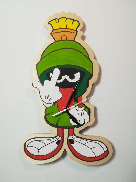 Marvin el marciano, personaje de dibujos animados, reloj de pared de madera  hecho a mano -  México