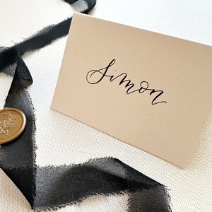 Hand calligraphy place cards (price is per place card)