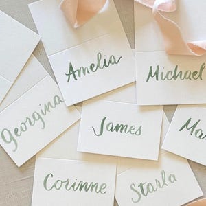 Hand calligraphy place cards (price is per place card)