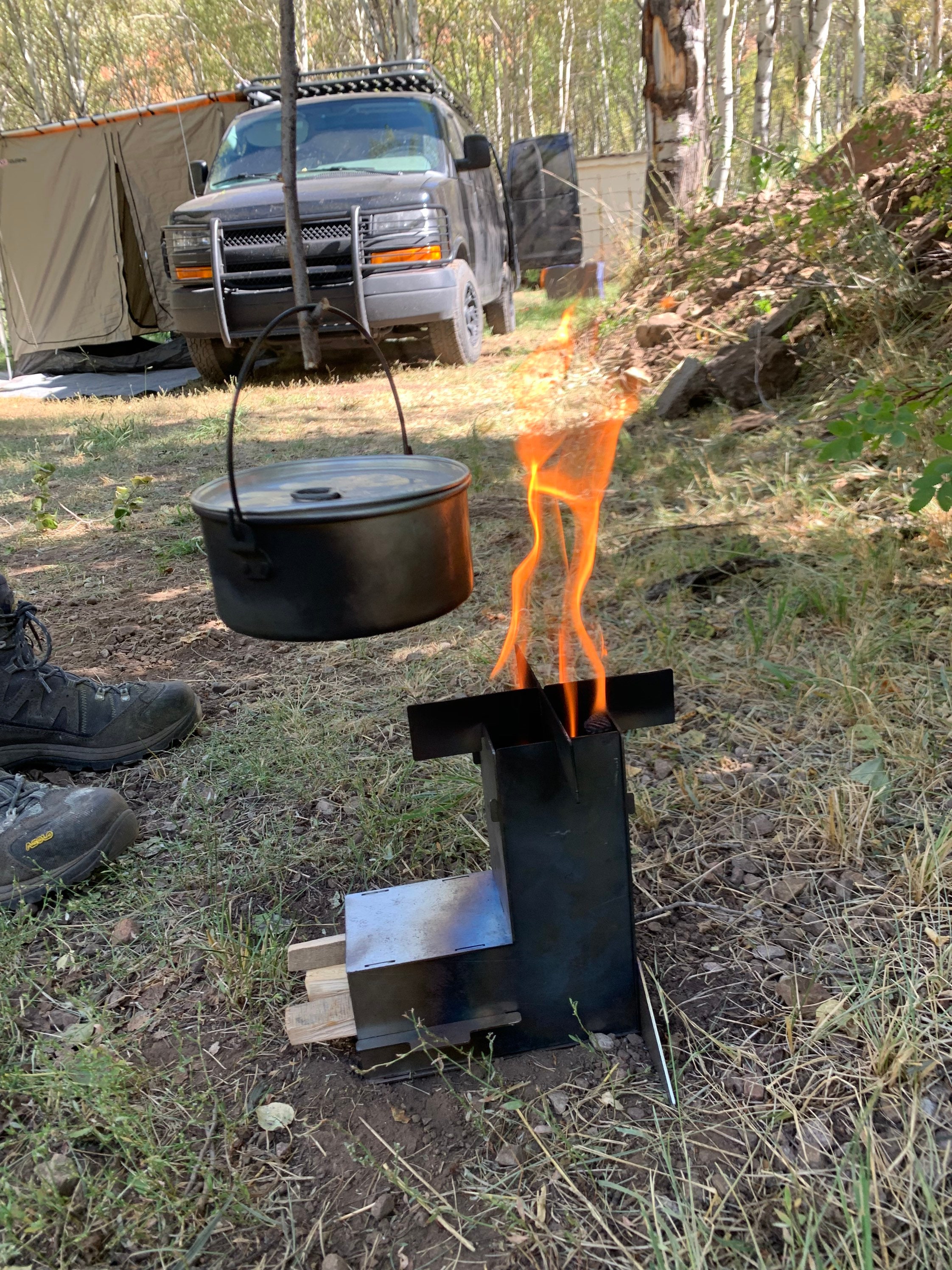 Mini / Rocket Stove / Collapsible Rocket Stove / Portable Rocket Stove / Camping Stove / Wood