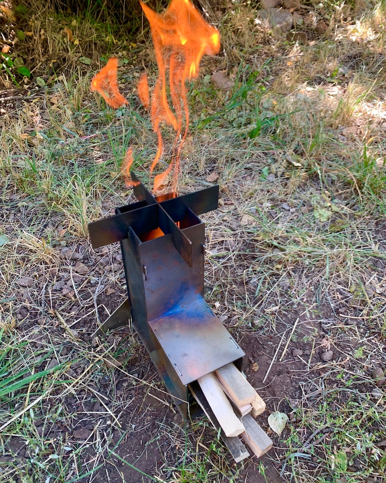 Mini / Rocket Stove / Collapsible Rocket Stove / Portable Rocket Stove / Camping Stove / Wood