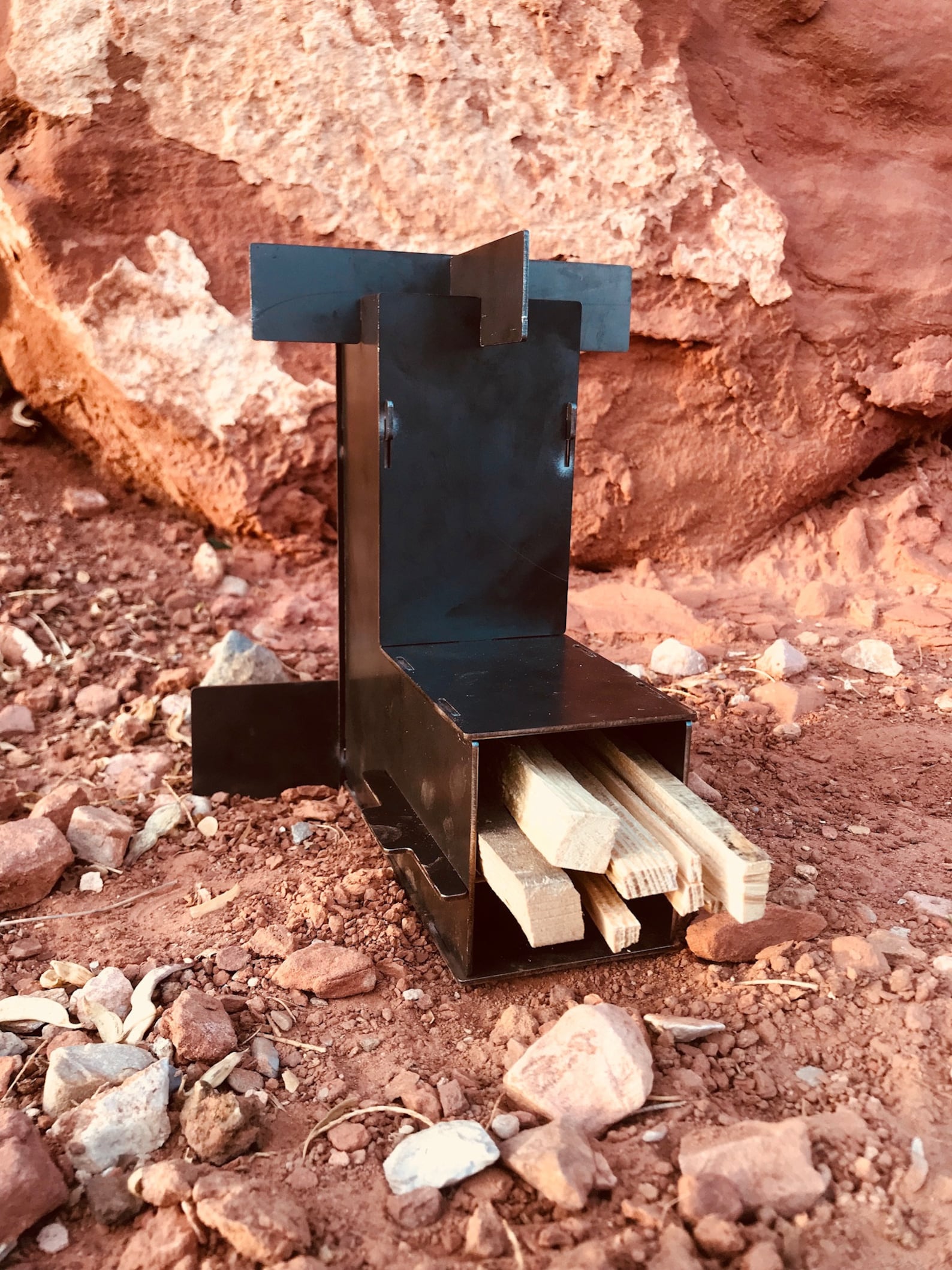 Mini / Rocket Stove / Collapsible Rocket Stove / Portable Rocket Stove / Camping Stove / Wood