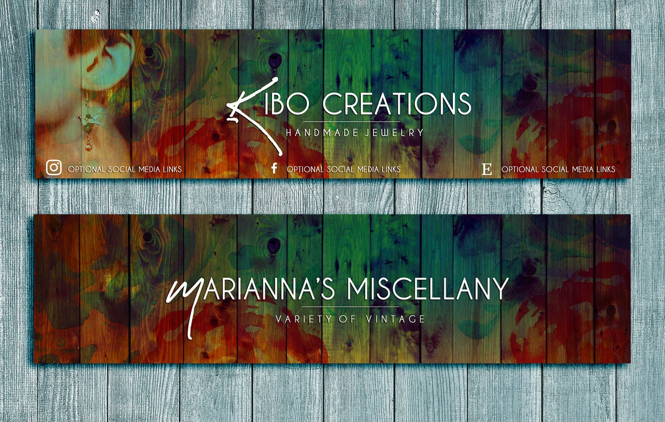Etsy Shop Banner Set Shop Kit Etsy Shop Graphic Banners Etsy