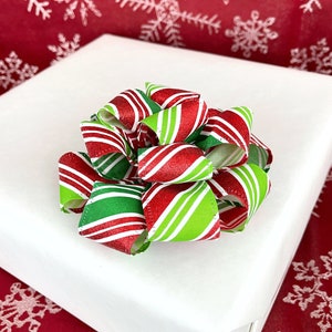 Small Christmas Gift Basket Bow • Christmas Gift Topper • Present Bow For Christmas Gift Wrapping • Tree Bow • Small Gift Bow
