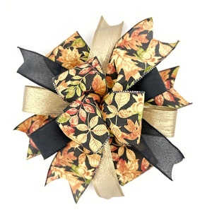 Lazo decorativo para decoración de otoño y otoño • Lazo de otoño para carteles, coronas o linternas • Lazo para exteriores para colgar en la puerta de entrada