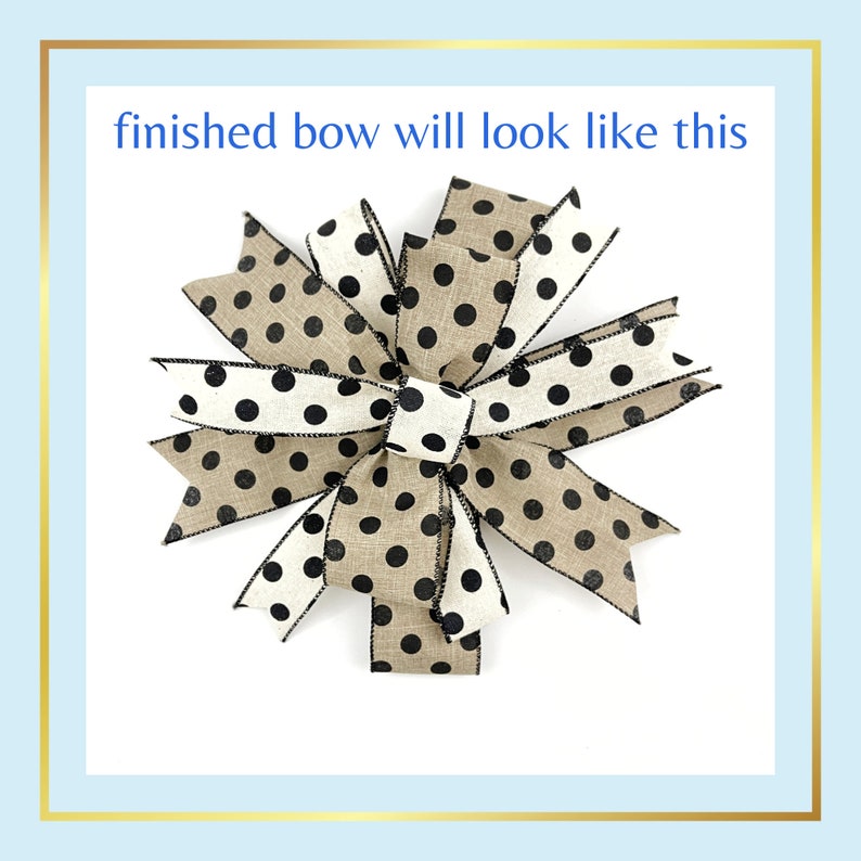 Wreath Bow Making Kit Bow Tutorial Kit Kit for Making Bows Etsy