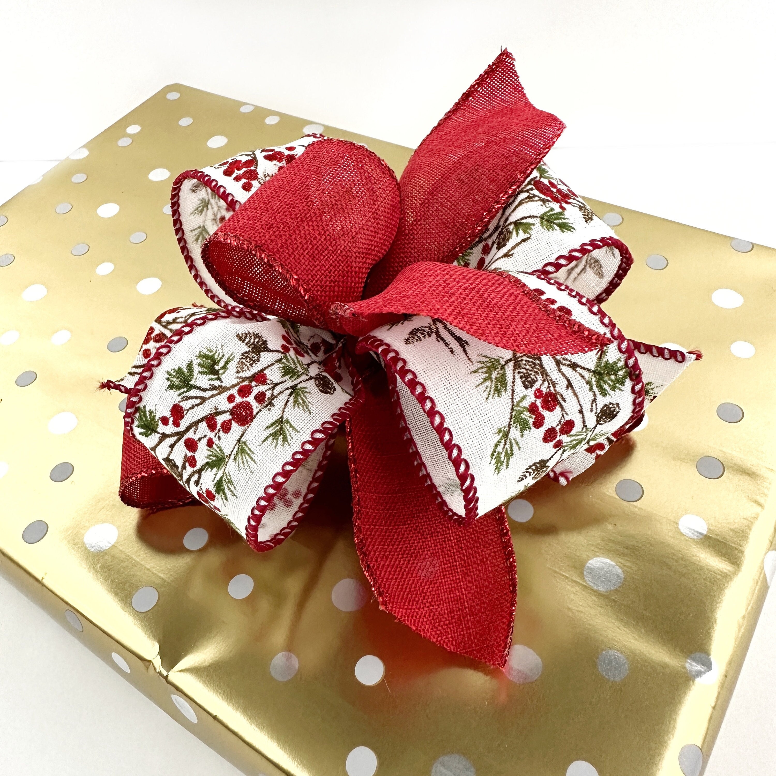 Best Selling Gift Basket Packaging Gold Silver Red Metallic Butterfly Pull Flower  Ribbon Bows - China Ribbon and Pull Bow price