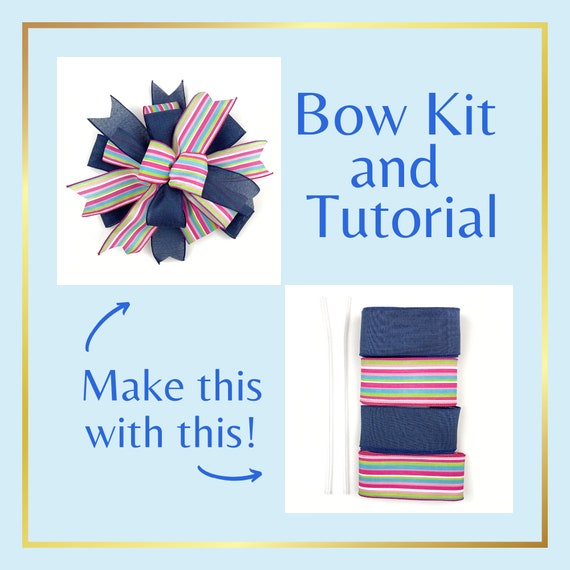 How to Make A Bow Kit Tutorial, Learn to Make A Bow by Hand, Wreath Bow  Making Kit, DIY Wreath Embellishment 
