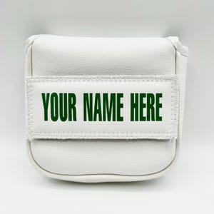 Custom White Putter Cover for Blade or Mallet Putter