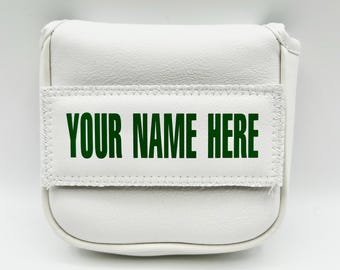 Custom White Putter Cover for Blade or Mallet Putter