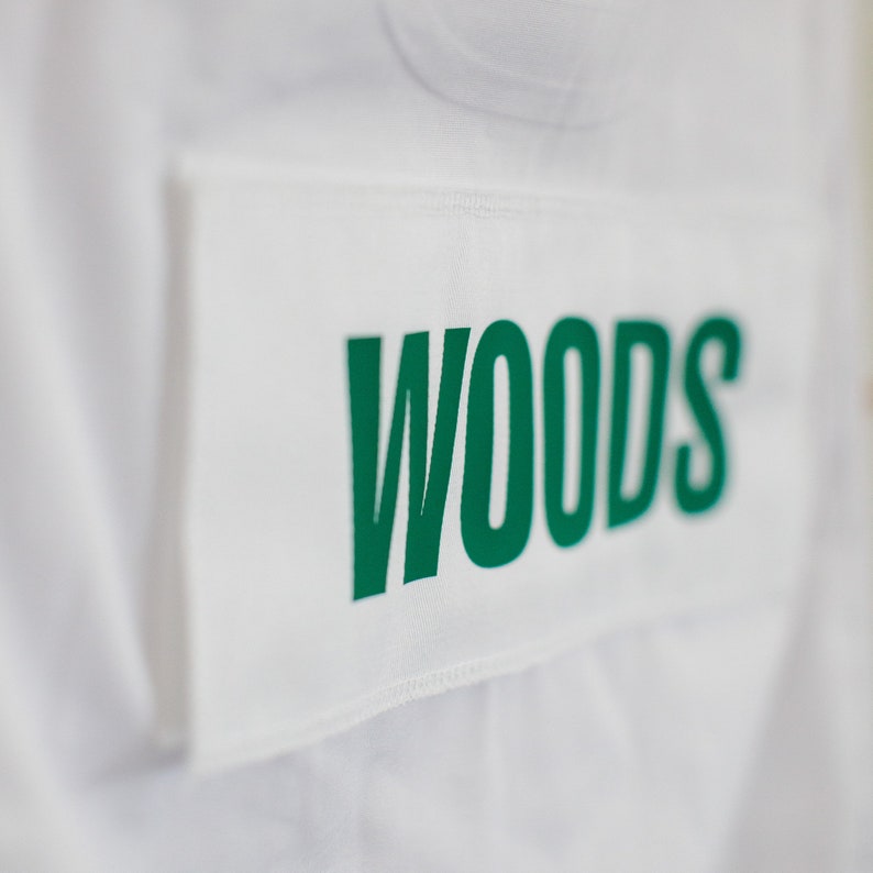 Golf Caddie Uniform Name Badge for Back of Caddy Bib White Etsy