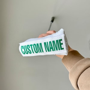 Custom White Putter Cover for Blade or Mallet Putter