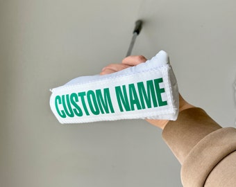 Custom White Putter Cover for Blade or Mallet Putter customize