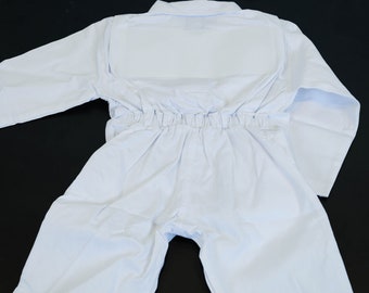 Wit uniform ketelpak voor kinderen en volwassenen - Overall uniform kind caddy caddy overall Golf halloween kostuum