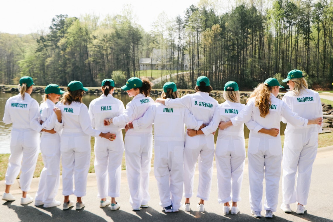 Adult White Caddie Uniform Coverall Boiler Suit Caddy With Etsy