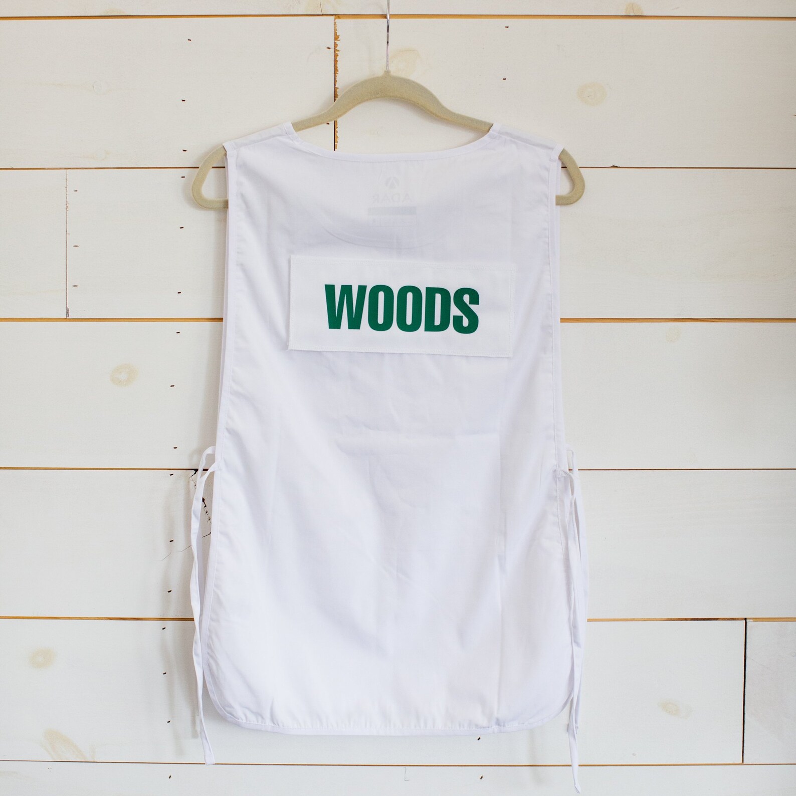 Golf Caddie Bib With Name Badge for Back of Caddy Bibs White Etsy