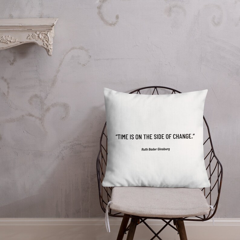Notorious RBG Ruth Bader Ginsburg Throw Pillow image 4