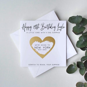Surprise Reveal Card, Holiday Concert Tickets Reveal, Birthday Scratch and Reveal card, Personalised Card, Scratch and See zdjęcie 1