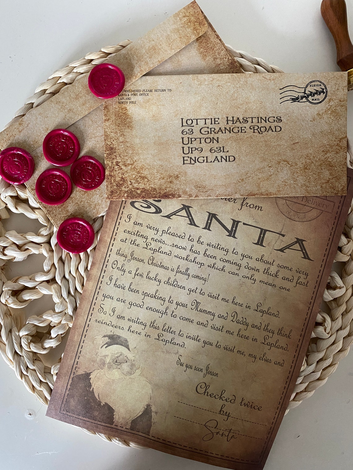 Personalised Lapland Invitation From Santa Santa's Invite Etsy UK
