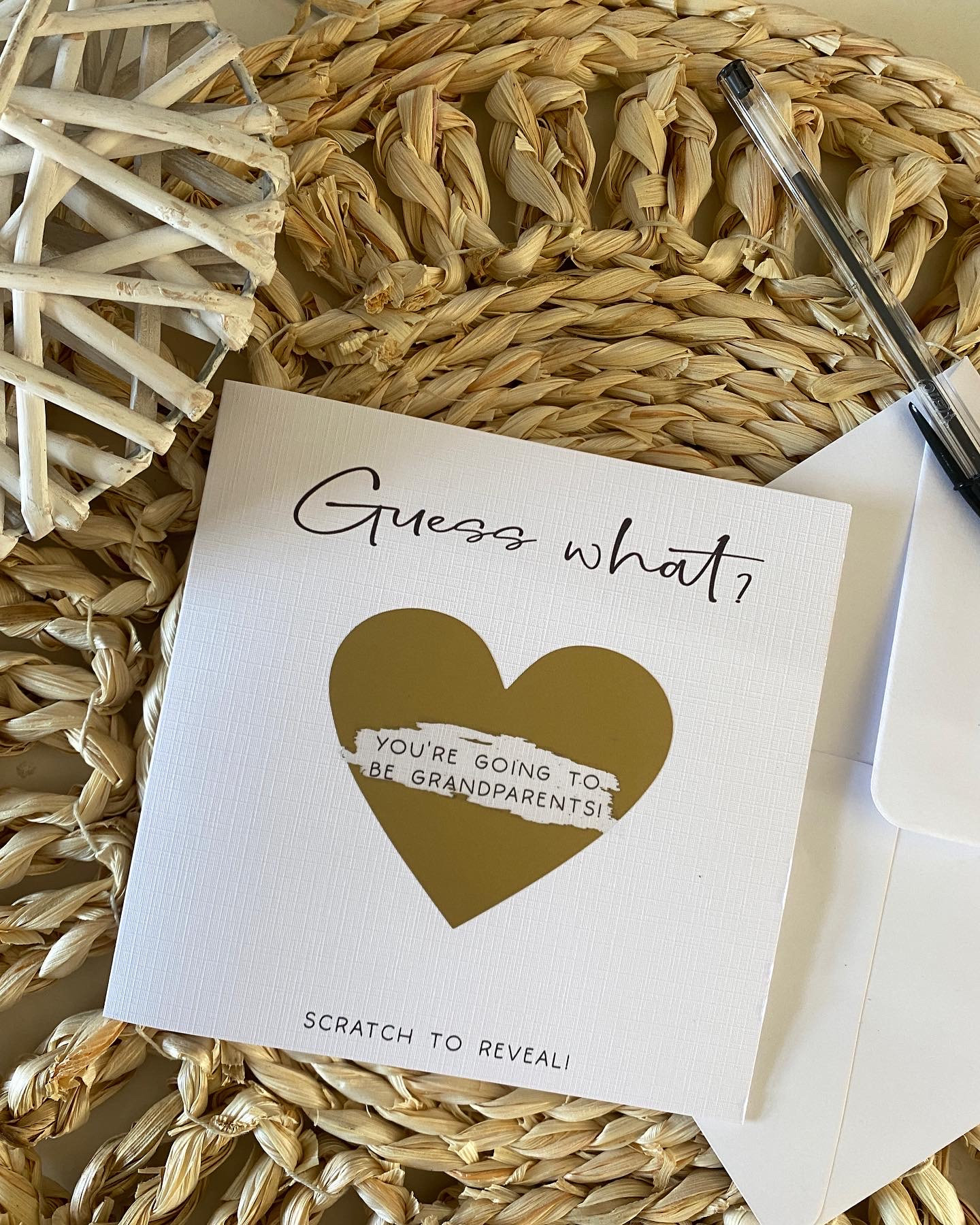 Personalised Pregnancy Announcement Scratch Card Pregnancy Etsy UK