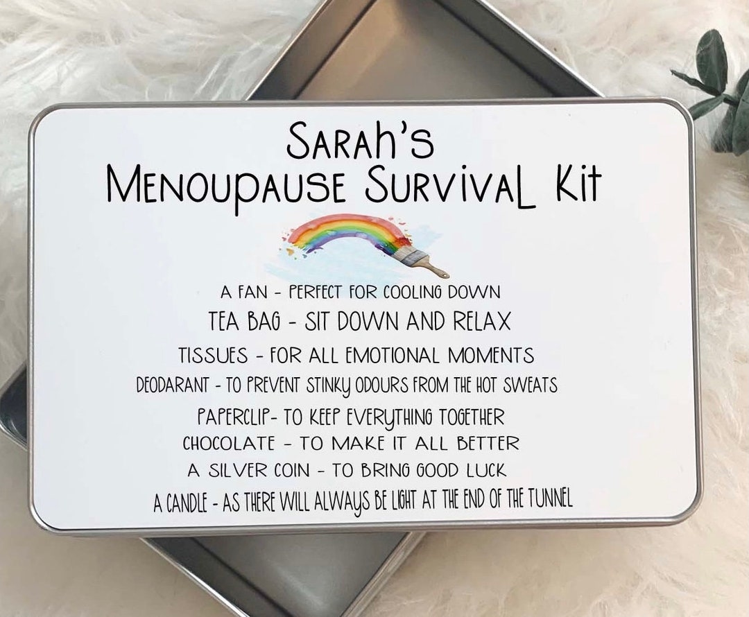 Personalised Menopause Survival Kit Menopausal Gift Etsy UK