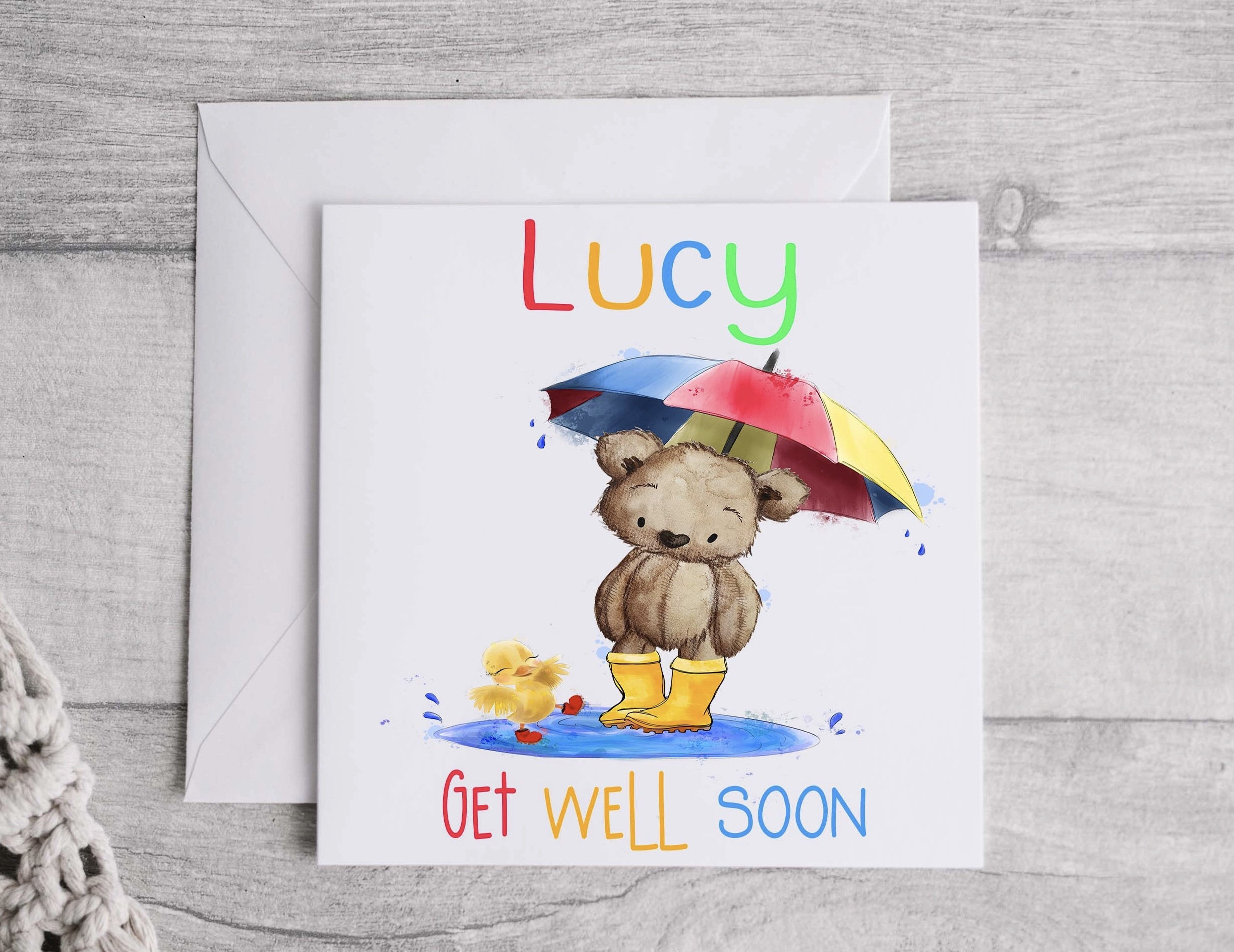 Get Well Soon Card, Popup Bear (Get Well Soon Card)