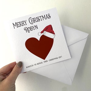 Surprise Christmas Reveal Card, Holiday Concert Tickets Reveal, Christmas Scratch and Reveal card, Personalised Card, Scratch and See