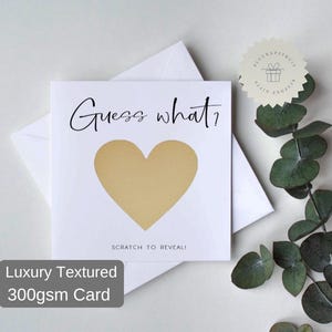 Personalised Pregnancy Announcement Scratch Card | Pregnancy Reveal Card |  Baby Announcement | Customised Gift| New Grandparents