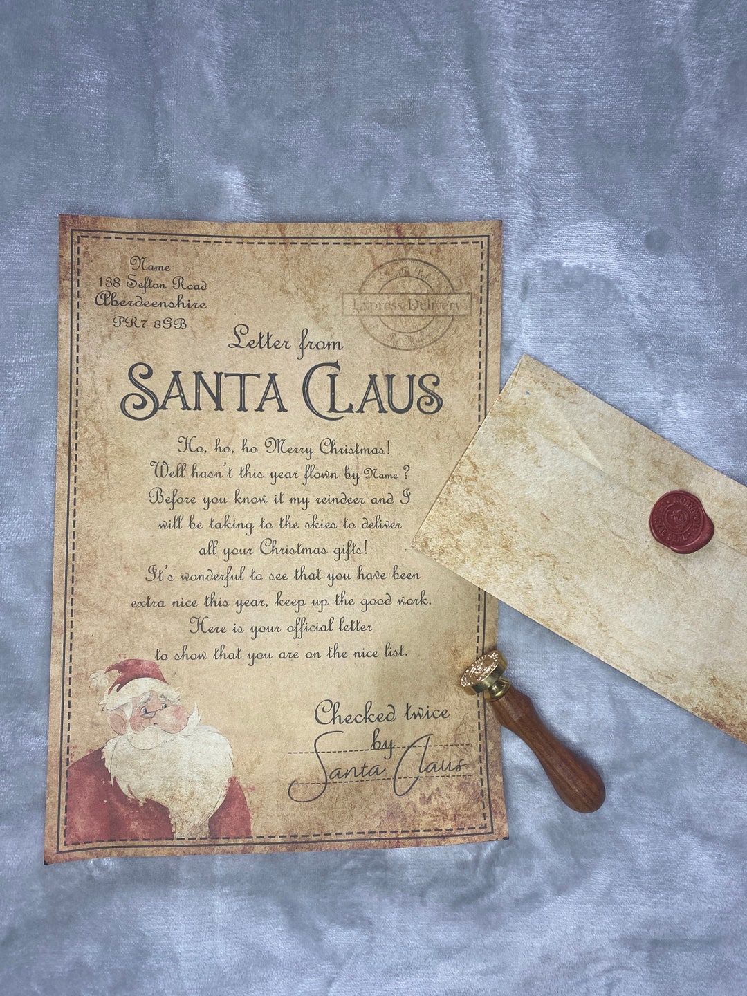 Personalised Letter From Santa Christmas Eve Letter Father Christmas ...