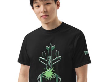 Camiseta de fútbol New York Jeet (NYJ) unisex de tejido pesado teñido en prenda