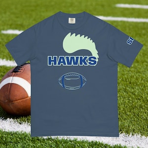 Seattle voetbal T-shirt (SS) Hawks uniseks zwaargewicht T-shirt