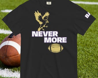 Baltimore Football T-shirt (BR) Nevermore Unisex-Schwergewichts-T-Shirt