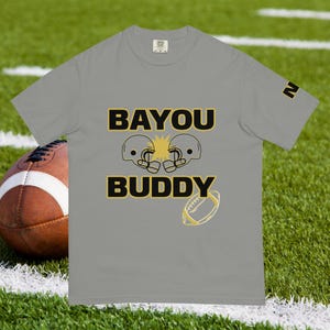 New Orleans Football T-shirt (NS) Bayou Buddy Unisex heavyweight t-shirt