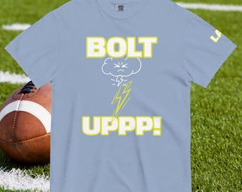 Los Angeles Football T-Shirt (LAC) Bolt Up Unisex-Schwergewichts-T-Shirt