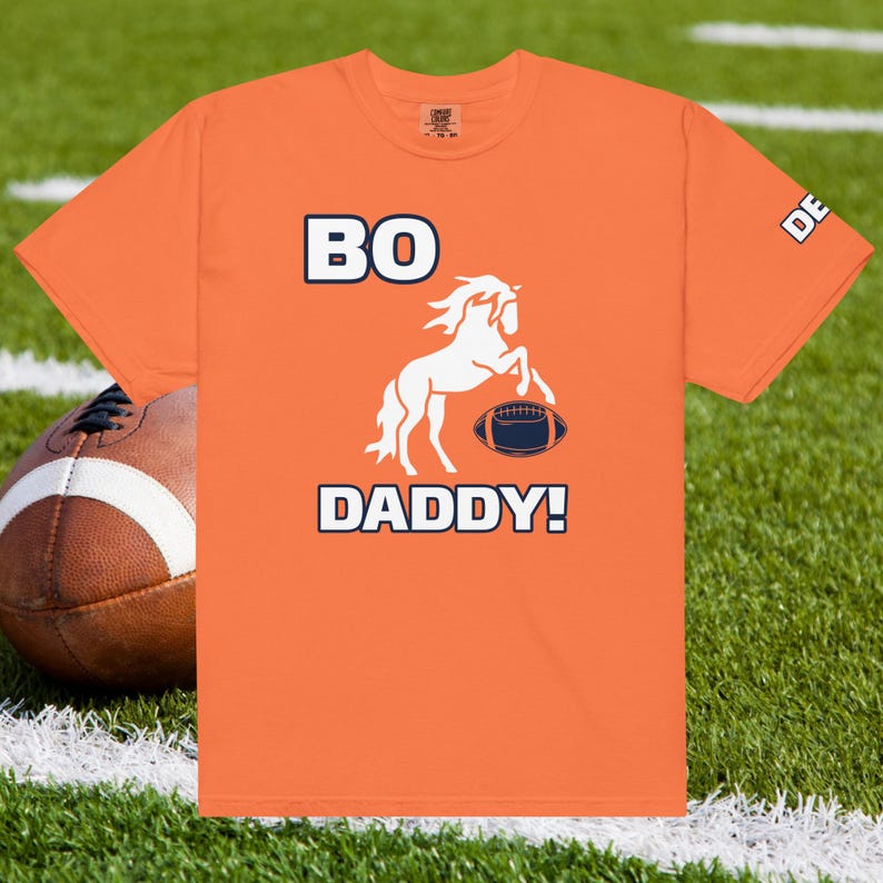 Denver Football T-Shirt (DB) Bo Nix Unisex heavyweight t-shirt