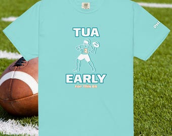 Miami Football T-Shirt (MD) Tua Frühes Unisex-Schwergewichts-T-Shirt