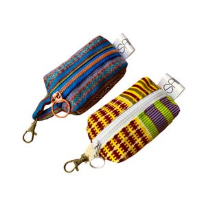 Monedero pequeño con cremallera y mosquetón, monedero, monedero, monedero, regalo unisex.