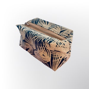 Borsa da toilette tropicale Boxbag mini, piccola borsa a mano, borsa a mano, regalo fatto a mano per amici, portaoggetti, porta soldi e carte di credito