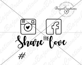Share The Love Svg Etsy