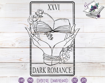 Dark Romance Tarot Card SVG cut files for Cricut and Silhouette | Adult Romance | Books | Reading shirt, tumbler, mug | Sweater