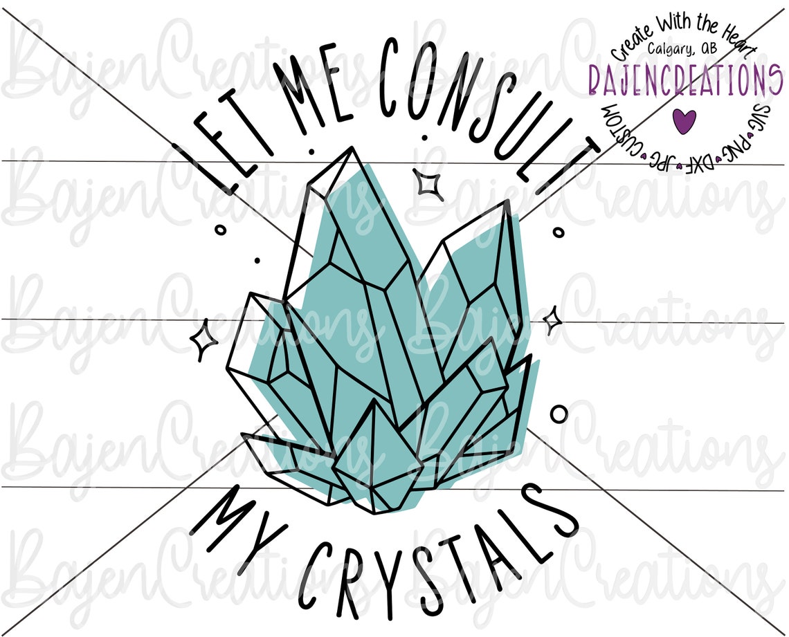 Mystische Tragetasche Mit Kristall-Motiv – „Let Me Consult My Crystals“ | Baumwolltasche Für Wahrsager & Spirituelle Fans