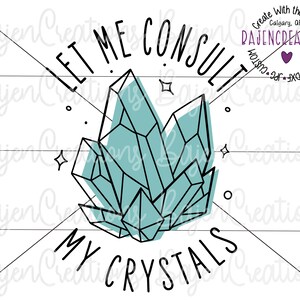 Laat me mijn kristallen SVG-bestand raadplegen voor Cricut en silhouet, sublimatieontwerp, edelstenen